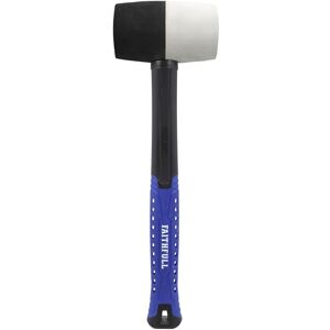 Faithfull FAIRMBWF24 Combination Rubber Mallet Black/White 24oz Fibreglass Shaft Faithfull FAIRMBWF24 Combination Rubber Mallet Black/White 24oz Fibreglass Shaft