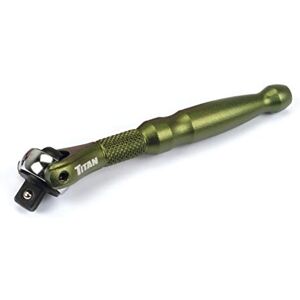 Titan 11324 1/4-Inch Drive x 4-Inch 90-Tooth Swivel Head Micro Ratchet Green Titan 11324 1/4-Inch Drive x 4-Inch 90-Tooth Swivel Head Micro Ratchet Green