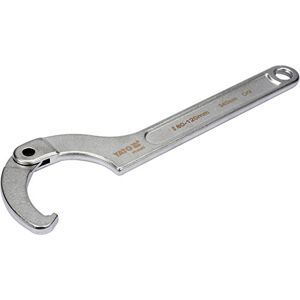 Yato YT-01673 Professional Adjustable Joint Hook Wrench with Nose for Nut Selection 15-180 mm Joint Key Hook Spanner Tenon Wrench Nose Key C Key (80-120 mm) Yato YT-01673 Professional Adjustable Joint Hook Wrench with Nose for Nut Selection 15-180 mm Joint Key Hook Spanner Tenon Wrench Nose Key C Key (80-120 mm)