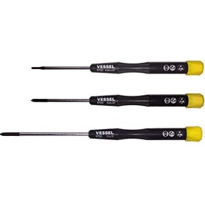 VESSEL ESD (Anti-Static) Phillips Precision Screwdriver, Set of 3 Pieces VESSEL ESD (Anti-Static) Phillips Precision Screwdriver, Set of 3 Pieces