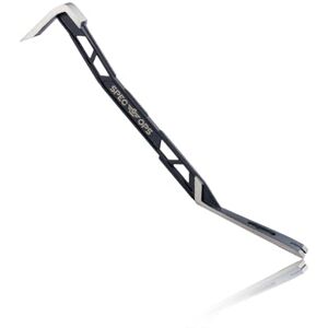 Spec Ops Tools 18" Flat Pry Bar Crowbar, Lightweight Skeletonized Design, Teardrop Nail Puller, High-Carbon Steel Spec Ops Tools 18" Flat Pry Bar Crowbar, Lightweight Skeletonized Design, Teardrop Nail Puller, High-Carbon Steel