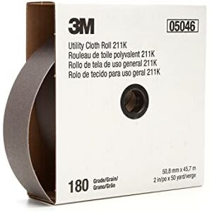 3M Utility Cloth Roll 211K, 180 J-weight, 1 in x 50 yd, ASO, Full-flex 3M Utility Cloth Roll 211K, 180 J-weight, 1 in x 50 yd, ASO, Full-flex