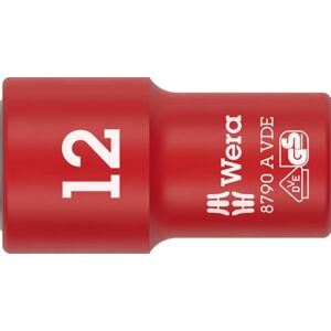 Wera 8790 A VDE Zyklop Socket, 1/4" Drive, 12 mm 05005938001 Wera 8790 A VDE Zyklop Socket, 1/4" Drive, 12 mm 05005938001