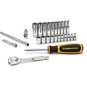 GEARWRENCH 26 Pc. 1/4" Drive 12 Pt. Standard Mechanics Tool Set, SAE 80313 GEARWRENCH 26 Pc. 1/4" Drive 12 Pt. Standard Mechanics Tool Set, SAE 80313