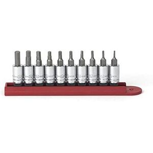 GEARWRENCH 10 Pc. 1/4" Drive Hex Bit Socket Set, SAE 80323 GEARWRENCH 10 Pc. 1/4" Drive Hex Bit Socket Set, SAE 80323