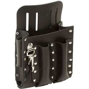 KLEIN TOOLS 5126 Leather Tool Pouch with Knife Snap, 5-Pocket KLEIN TOOLS 5126 Leather Tool Pouch with Knife Snap, 5-Pocket