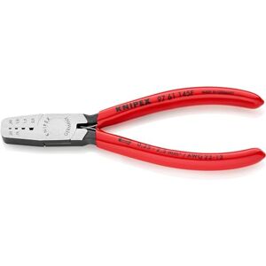 KNIPEX Crimping Pliers for wire ferrules plastic coated 145 mm 97 61 145 F KNIPEX Crimping Pliers for wire ferrules plastic coated 145 mm 97 61 145 F