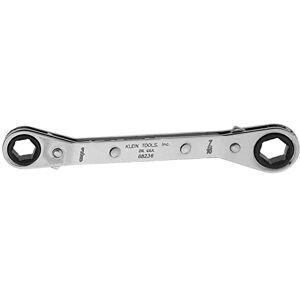 KLEIN TOOLS 68236 3/8-Inch by 7/16-Inch Fully Reversible Ratcheting Offset Box Wrench by KLEIN TOOLS 68236 3/8-Inch by 7/16-Inch Fully Reversible Ratcheting Offset Box Wrench by