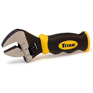 Titan Tools 11060 8-Inch Stubby Adjustable Wrench Multi-Colour Titan Tools 11060 8-Inch Stubby Adjustable Wrench Multi-Colour