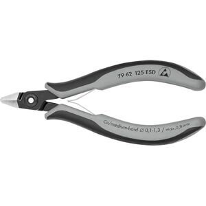 KNIPEX Precision Electronics Side Cutter ESD with Multi-Component Handles 125 mm, 79 62 125 ESD KNIPEX Precision Electronics Side Cutter ESD with Multi-Component Handles 125 mm, 79 62 125 ESD