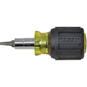 KLEIN TOOLS Stubby Multi-Bit Screwdriver and Nut Driver, #1 and #2 Square Recess, 3/16-Inch Slotted, #2 Phillips, 1/4-Inch and 5/16-Inch Nut Drivers 32562 KLEIN TOOLS Stubby Multi-Bit Screwdriver and Nut Driver, #1 and #2 Square Recess, 3/16-Inch Slotted, #2 Phillips, 1/4-Inch and 5/16-Inch Nut Drivers 32562