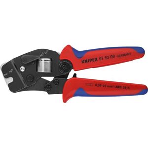 KNIPEX Self-Adjusting Crimping Pliers for Wire Ferrules with Front Loading, 0.08-16 mm², Square Compression, Crimping Tool, Wire Crimper, 97 53 09 KNIPEX Self-Adjusting Crimping Pliers for Wire Ferrules with Front Loading, 0.08-16 mm², Square Compression, Crimping Tool, Wire Crimper, 97 53 09