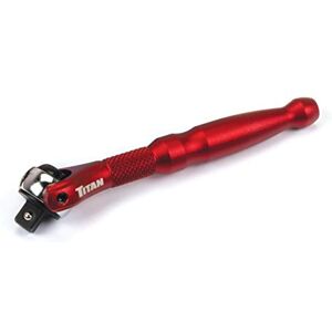 Titan 11320 1/4-Inch Drive x 4-Inch 90-Tooth Swivel Head Micro Ratchet Red Titan 11320 1/4-Inch Drive x 4-Inch 90-Tooth Swivel Head Micro Ratchet Red
