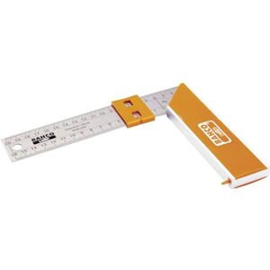 Bahco 9048-350 Carpenters Square with Additional Sliding Marker, Silver/Orange, 350 mm Bahco 9048-350 Carpenters Square with Additional Sliding Marker, Silver/Orange, 350 mm