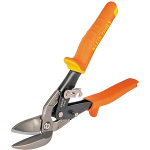 KLEIN TOOLS 2402S Straight-Cutting Offset Snips, Aviation Tin Snips with Forged Blade for Precision Sheet Metal Cutting KLEIN TOOLS 2402S Straight-Cutting Offset Snips, Aviation Tin Snips with Forged Blade for Precision Sheet Metal Cutting