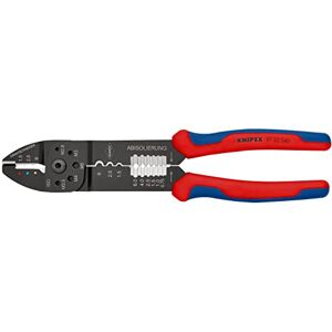 KNIPEX Crimping Pliers Self-Service Card Black Lacquered with Multi-Component Handles 240 mm, 97 32 240 SB KNIPEX Crimping Pliers Self-Service Card Black Lacquered with Multi-Component Handles 240 mm, 97 32 240 SB