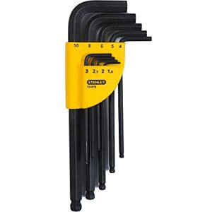 Stanley 1-13-976 Folding Key with Ball Head, Silver, Set of 9 Piece Stanley 1-13-976 Folding Key with Ball Head, Silver, Set of 9 Piece