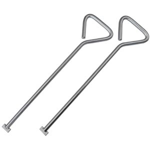 Faithfull Manhole Keys (Pair), T Shape End, Heavy-Duty Zinc Plated 520mm Faithfull Manhole Keys (Pair), T Shape End, Heavy-Duty Zinc Plated 520mm
