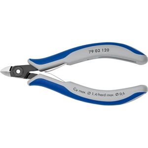 KNIPEX Precision Electronics Diagonal Cutter burnished, with multi-component grips 120 mm 79 02 120 KNIPEX Precision Electronics Diagonal Cutter burnished, with multi-component grips 120 mm 79 02 120