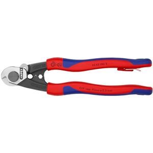 KNIPEX 95 62 190 T BKA Tools Wire Rope Cutters, Multi-Component, Tethered Attachment (9562190TBKA) KNIPEX 95 62 190 T BKA Tools Wire Rope Cutters, Multi-Component, Tethered Attachment (9562190TBKA)