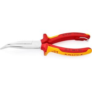 KNIPEX Snipe Nose Side Cutting Pliers (Stork Beak Pliers) chrome-plated,insulated, VDE-tested with integrated tether attachment point for a tool tether 200mm (self-service card/blister) 26 26 200 T BK KNIPEX Snipe Nose Side Cutting Pliers (Stork Beak Pliers) chrome-plated,insulated, VDE-tested with integrated tether attachment point for a tool tether 200mm (self-service card/blister) 26 26 200 T BK