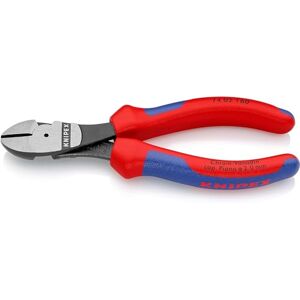 KNIPEX High Leverage Diagonal Cutter black atramentized, with multi-component grips 160 mm (self-service card/blister) 74 02 160 SB KNIPEX High Leverage Diagonal Cutter black atramentized, with multi-component grips 160 mm (self-service card/blister) 74 02 160 SB