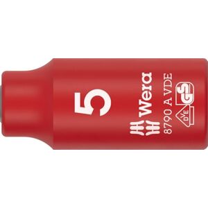 Wera 8790 A VDE Zyklop Socket, 1/4" Drive, 5 mm 05005931001 Wera 8790 A VDE Zyklop Socket, 1/4" Drive, 5 mm 05005931001