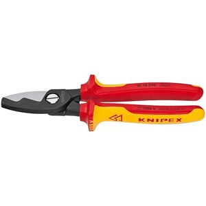 KNIPEX 95 18 200 SBA Tools Cable Shears, Twin Cutting Edge, 1000V Insulated (9518200SBA) KNIPEX 95 18 200 SBA Tools Cable Shears, Twin Cutting Edge, 1000V Insulated (9518200SBA)