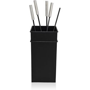 Relaxdays fireplace tool set, 5 pieces, poker, ash shovel, brush, tongs & stand, iron, black fire tools Relaxdays fireplace tool set, 5 pieces, poker, ash shovel, brush, tongs & stand, iron, black fire tools