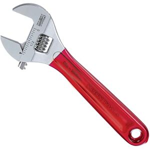 KLEIN TOOLS D507-6 Adjustable Wrench, Extra Capacity Jaw Forged Drive Wrench with High Polish Chrome Finish, 6-1/2-Inch KLEIN TOOLS D507-6 Adjustable Wrench, Extra Capacity Jaw Forged Drive Wrench with High Polish Chrome Finish, 6-1/2-Inch