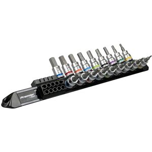 Sealey Premier Platinum Series Hex & TRX-Star* Socket Bit Set 3/8" Sq Drive 18pc AK6252 Sealey Premier Platinum Series Hex & TRX-Star* Socket Bit Set 3/8" Sq Drive 18pc AK6252