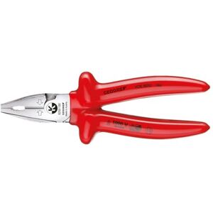GEDORE Power Combination Pliers with Immersion Insulation 225 mm, Pack of 1, VDE 8250-225 GEDORE Power Combination Pliers with Immersion Insulation 225 mm, Pack of 1, VDE 8250-225