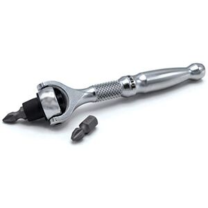 Titan 11318 1/4-Inch Drive x 4-Inch 90-Tooth Swivel Head Micro Ratcheting Bit Driver Silver Titan 11318 1/4-Inch Drive x 4-Inch 90-Tooth Swivel Head Micro Ratcheting Bit Driver Silver