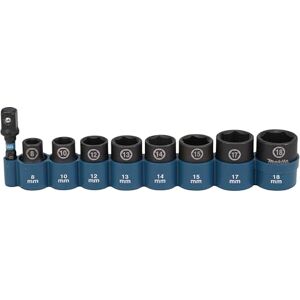 Makita E-16639 9 Piece Impact Black Socket Set Makita E-16639 9 Piece Impact Black Socket Set
