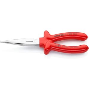 KNIPEX Snipe Nose Side Cutting Pliers (Stork Beak Pliers) Chrome-Plated with Dipped Insulation, VDE-Tested 200 mm, 26 17 200 KNIPEX Snipe Nose Side Cutting Pliers (Stork Beak Pliers) Chrome-Plated with Dipped Insulation, VDE-Tested 200 mm, 26 17 200