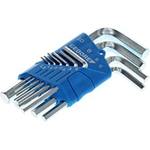 GEDORE Key set, 10-pc., for Allen head screws, with Holder, AF 1.3-10 mm, H 42-10 GEDORE Key set, 10-pc., for Allen head screws, with Holder, AF 1.3-10 mm, H 42-10