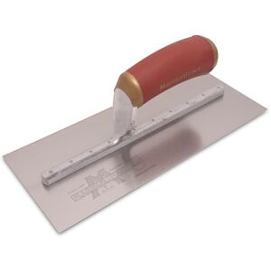 Marshalltown PermaShape Finishing Trowels, DuraSoft Handle Material, 279mm Length, Stainless Steel Blade Material, 114mm Width, Flat Style, Made in The USA, 1SSFPD Marshalltown PermaShape Finishing Trowels, DuraSoft Handle Material, 279mm Length, Stainless Steel Blade Material, 114mm Width, Flat Style, Made in The USA, 1SSFPD