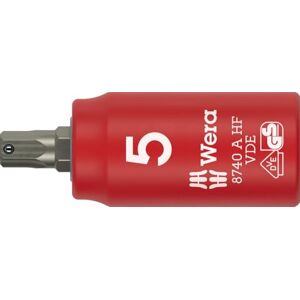 Wera 8740 A VDE HF Zyklop Bit Socket, 1/4" Drive, 5 mm 05005902001 Wera 8740 A VDE HF Zyklop Bit Socket, 1/4" Drive, 5 mm 05005902001