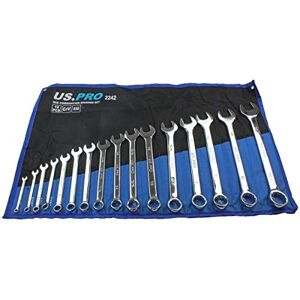 US PRO Tools 16PC SAE Combination Spanner Set 1/4" 1 1/4" 2242 US PRO Tools 16PC SAE Combination Spanner Set 1/4" 1 1/4" 2242