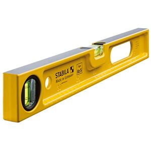 Stabila Spirit Level Type 82 S, 40 cm, Robust Die-Cast Aluminium Profile, Metric Scale, 1 Horizontal Level, 1 Vertical Level, 1 Handle Opening, Made in Germany Stabila Spirit Level Type 82 S, 40 cm, Robust Die-Cast Aluminium Profile, Metric Scale, 1 Horizontal Level, 1 Vertical Level, 1 Handle Opening, Made in Germany