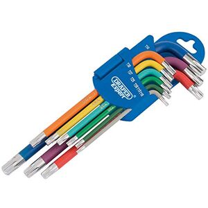 Draper 66143 TX-Star Metric Coloured Long Arm Key 9-Piece Set, Blue Draper 66143 TX-Star Metric Coloured Long Arm Key 9-Piece Set, Blue