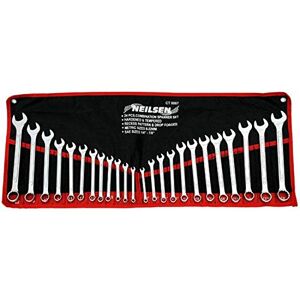 Neilsen FVLFIL DTB TECH 24 PCE Combination Spanner/Wrench Set Metric Imperial Neilsen FVLFIL DTB TECH 24 PCE Combination Spanner/Wrench Set Metric Imperial