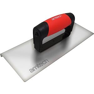 Amtech Edging Trowel for Smooth Finish on Concrete Surfaces, Driveways, and More, Home DIY, Durable with Stainless Steel Blade to Prevent Chipping, Soft Grip Handle (10”) Amtech Edging Trowel for Smooth Finish on Concrete Surfaces, Driveways, and More, Home DIY, Durable with Stainless Steel Blade to Prevent Chipping, Soft Grip Handle (10”)