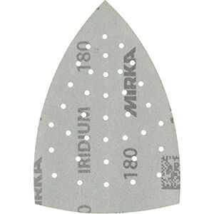 Mirka Iridium Sanding Triangle Premium Sandpaper 100x152x152mm 36-hole hook and loop, Grit 180, 10 pcs / For sanding paint, putty, primer, wood, steel, mineral-based materials, plastic Mirka Iridium Sanding Triangle Premium Sandpaper 100x152x152mm 36-hole hook and loop, Grit 180, 10 pcs / For sanding paint, putty, primer, wood, steel, mineral-based materials, plastic