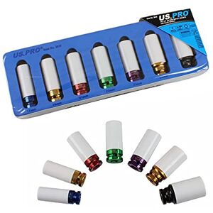 US PRO 7PC 1/2'' Alloy Wheel Deep Impact Sockets 17-27mm US PRO 7PC 1/2'' Alloy Wheel Deep Impact Sockets 17-27mm