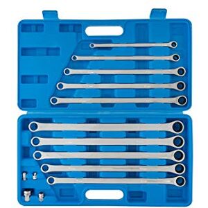 Blue Spot Tools 04307 10 Piece Professional Extra Long Metric Ratchet Spanner and Adaptor Set (8-19mm) Blue Spot Tools 04307 10 Piece Professional Extra Long Metric Ratchet Spanner and Adaptor Set (8-19mm)