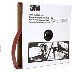 3M Utility Cloth Roll 314D, 1 in x 50 yd P120 J-weight 3M Utility Cloth Roll 314D, 1 in x 50 yd P120 J-weight