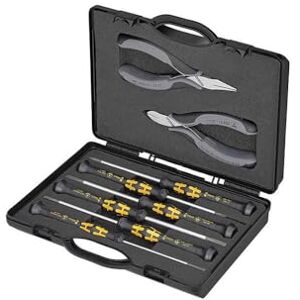 KNIPEX Case for Electronics Pliers with Tools for Work on Electronic Components 5 Parts 200 mm, 00 20 18 ESD KNIPEX Case for Electronics Pliers with Tools for Work on Electronic Components 5 Parts 200 mm, 00 20 18 ESD