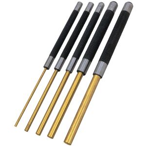 PERFORMANCE TOOL W759 Brass Roll Pin Punch Set to Remove Pins with Knurled Steel Handles for Good Grip, 8-Inches, 5-pc PERFORMANCE TOOL W759 Brass Roll Pin Punch Set to Remove Pins with Knurled Steel Handles for Good Grip, 8-Inches, 5-pc