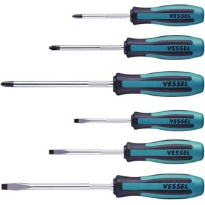 VESSEL MEGADORA Screwdriver Set 6pcs. 9006PB (Paper Box) VESSEL MEGADORA Screwdriver Set 6pcs. 9006PB (Paper Box)